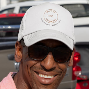 Company Logo Website Business Promo Trucker Hat