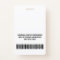 Company Logo with First and Last Names Bar Code
