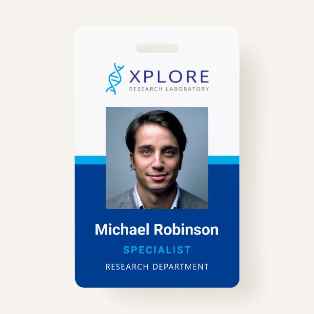 Company Medial Employee Badge ID Badge (Front)