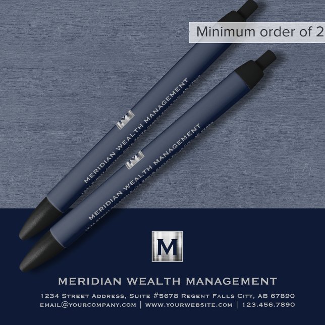 Company Monogram Branded Promotional Pen (Creator Uploaded)