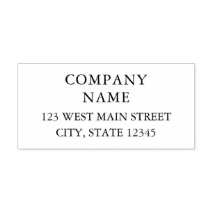Company  Name and Return Address Self-inking Stamp