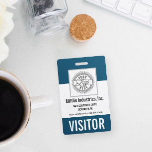 Company Name & Logo Visitor Pass ID ID Badge