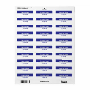 Company Name Phone Number Blue and White Product