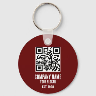 Company Name, QR Code Key Ring