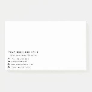 Company Name Text Business Post-it® Notes Template