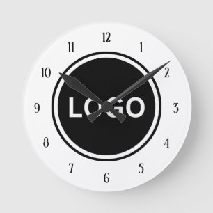 Company Office Decoration Business Logo Round Clock