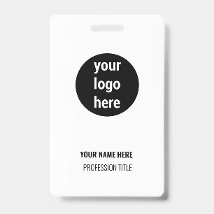 Company Office Employee Recognition Business Logo ID Badge
