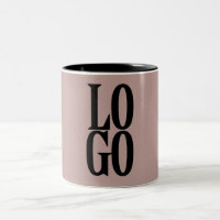 Company or Business Custom Logo on Dusty Pink