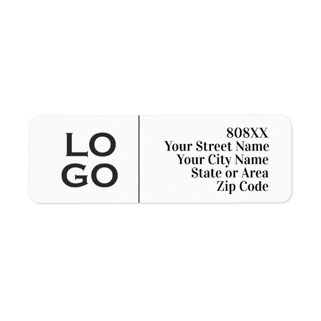 Company or Business Custom Logo on White (Front)