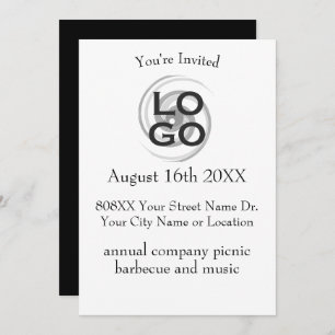 Company or Business Logo Invitation for Event