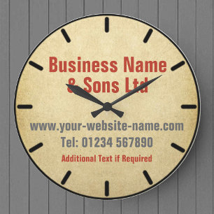Company or Business Office Wall Clock