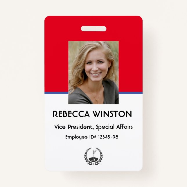 Company Photo ID Security Badge ID Badge (Front)