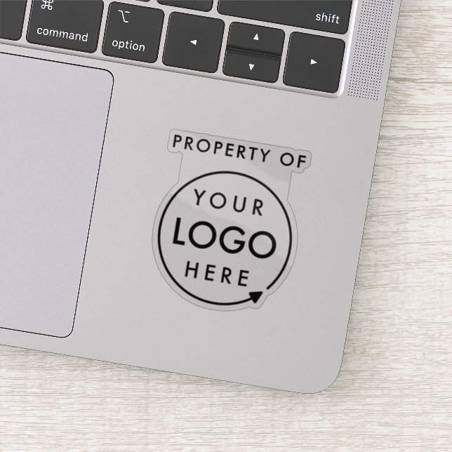Company Property Logo | Business Asset Laptop (Detail)
