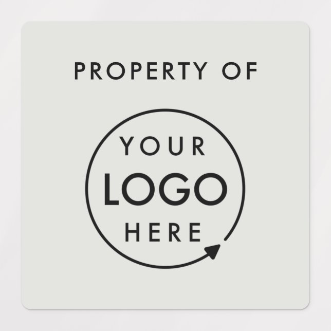 Company Property Logo | Silver Grey Business Asset (Design 1)