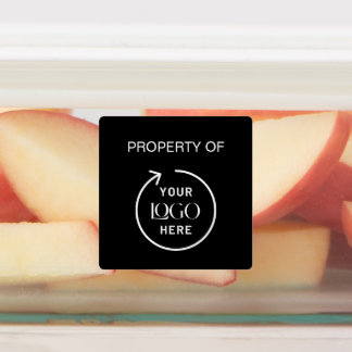Company Property of Logo | Black Asset Tag 