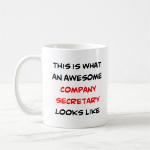 company secretary, awesome coffee mug