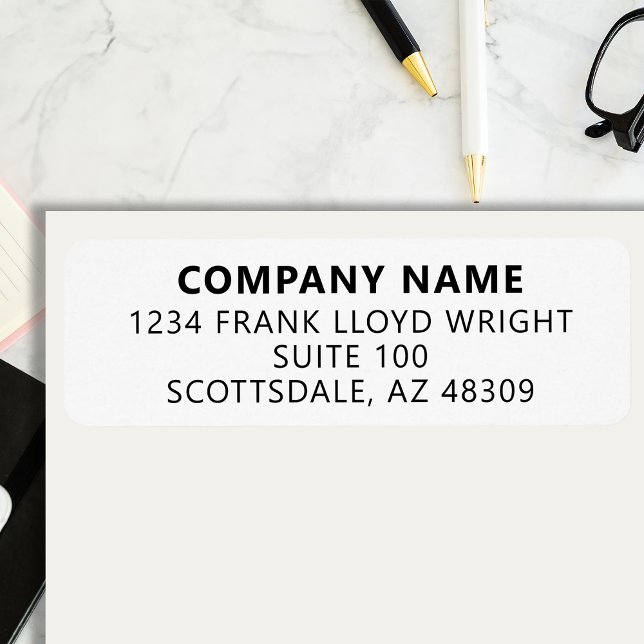Company Stationary Custom Business Return Address (Creator Uploaded)