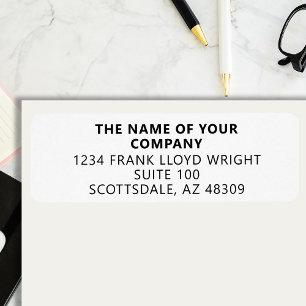 Company Stationary Custom Business Return Address