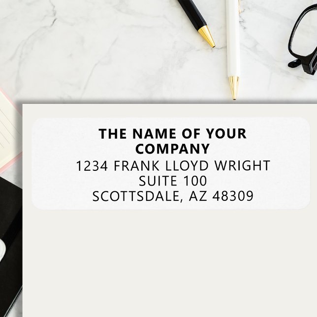 Company Stationary Custom Business Return Address (Creator Uploaded)