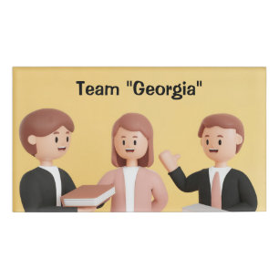 Company Team Personalised Group Participant Name Tag