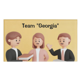 Company Team Personalised Group Participant Name Tag