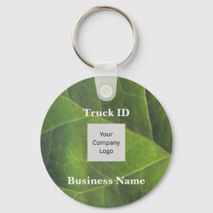 Company Vehicle ID Green Leaf Employee Key Ring