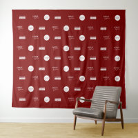 Company White Sponsor logos Media wall Red