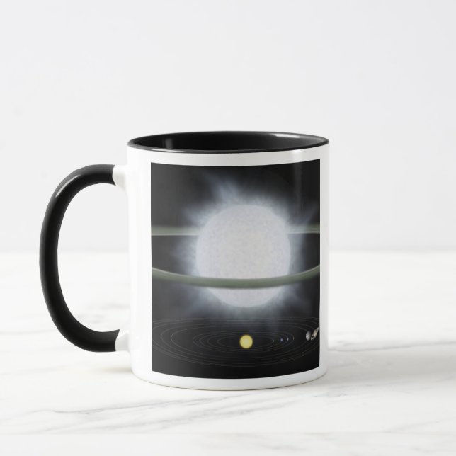 Comparison of the size of a hypergiant star mug (Left)
