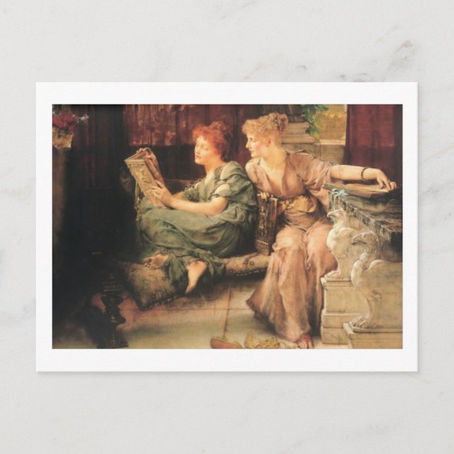 Comparisons by Lawrence Alma-Tadema Postcard (Front)