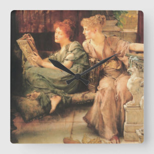 Comparisons by Lawrence Alma-Tadema Square Wall Clock