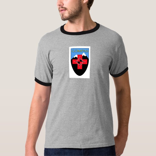 COMPAS Ringer T-shirt, multiple colours! T-Shirt (Front)