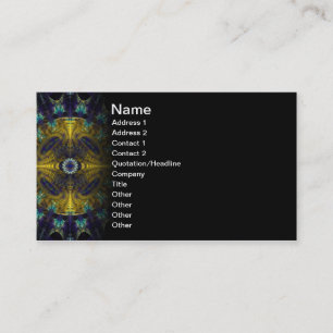 Compass Abstract Digital Fractal Business Card
