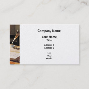 Compass and T-Square - Platinum Finish Business Card