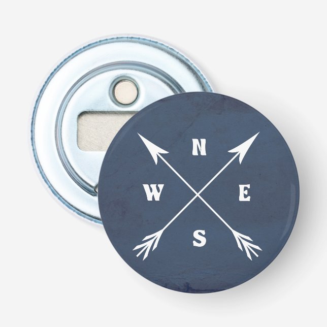 Compass arrows bottle opener (Front)