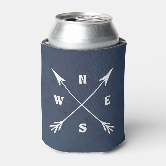 Compass arrows can cooler (Can Front)