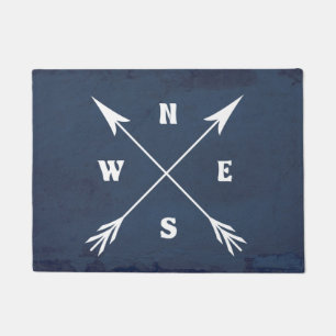 Compass arrows doormat