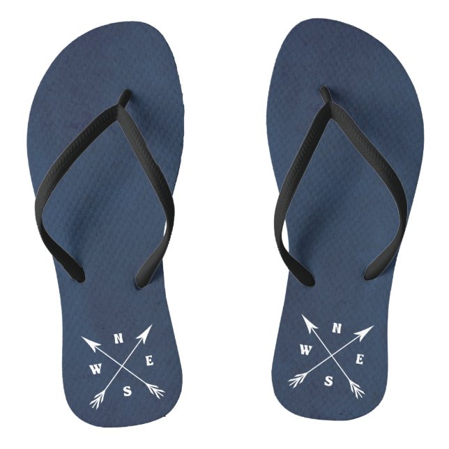 Compass arrows flip flops (Footbed)