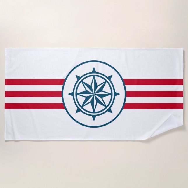 Compass Beach Towel (Front)