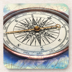Compass Clouds Coaster