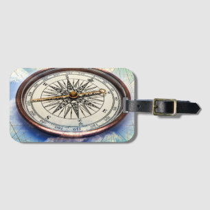 Compass Clouds Luggage Tag