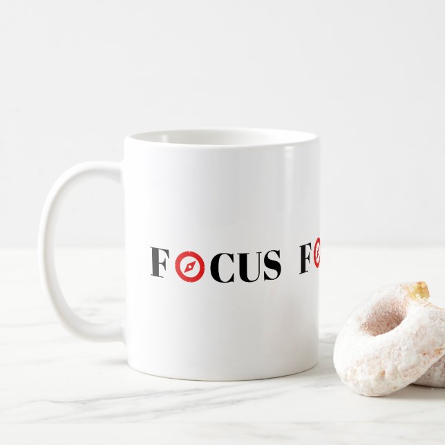 Compass Focus Design Mug (With Donut)