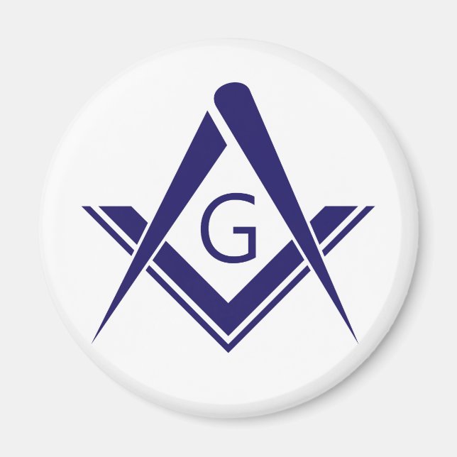 compass freemason guild mason organisation sign sy magnet (Front)