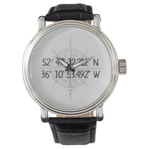 Compass GPS Home Coordinates Watch