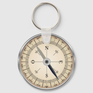 Compass Key Ring