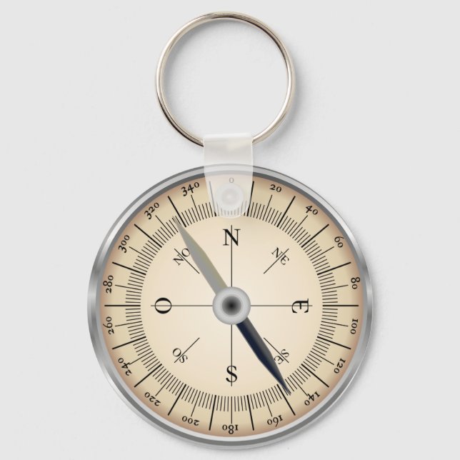 Compass Key Ring (Front)