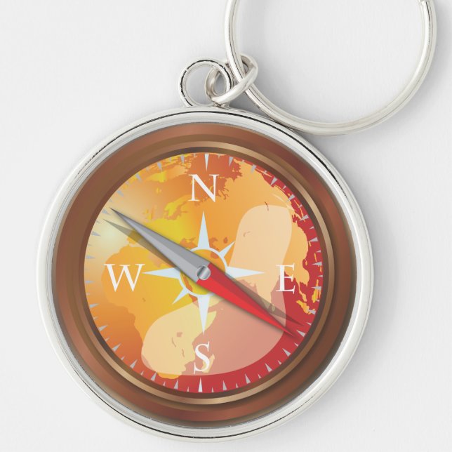 Compass Key Ring (Front)