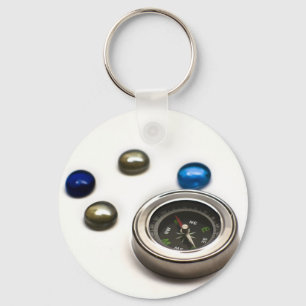 Compass Key Ring