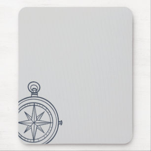 Compass- Midnight Cartographer  Mouse Mat