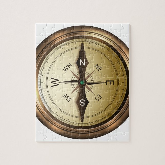 compass north south east wes jigsaw puzzle (Vertical)