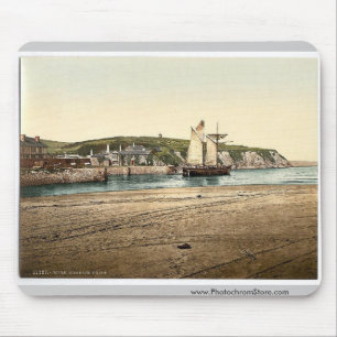 Compass Point, Bude, Cornwall, England vintage Pho Mouse Mat